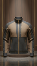 Technical Activewear Jacket in Espresso