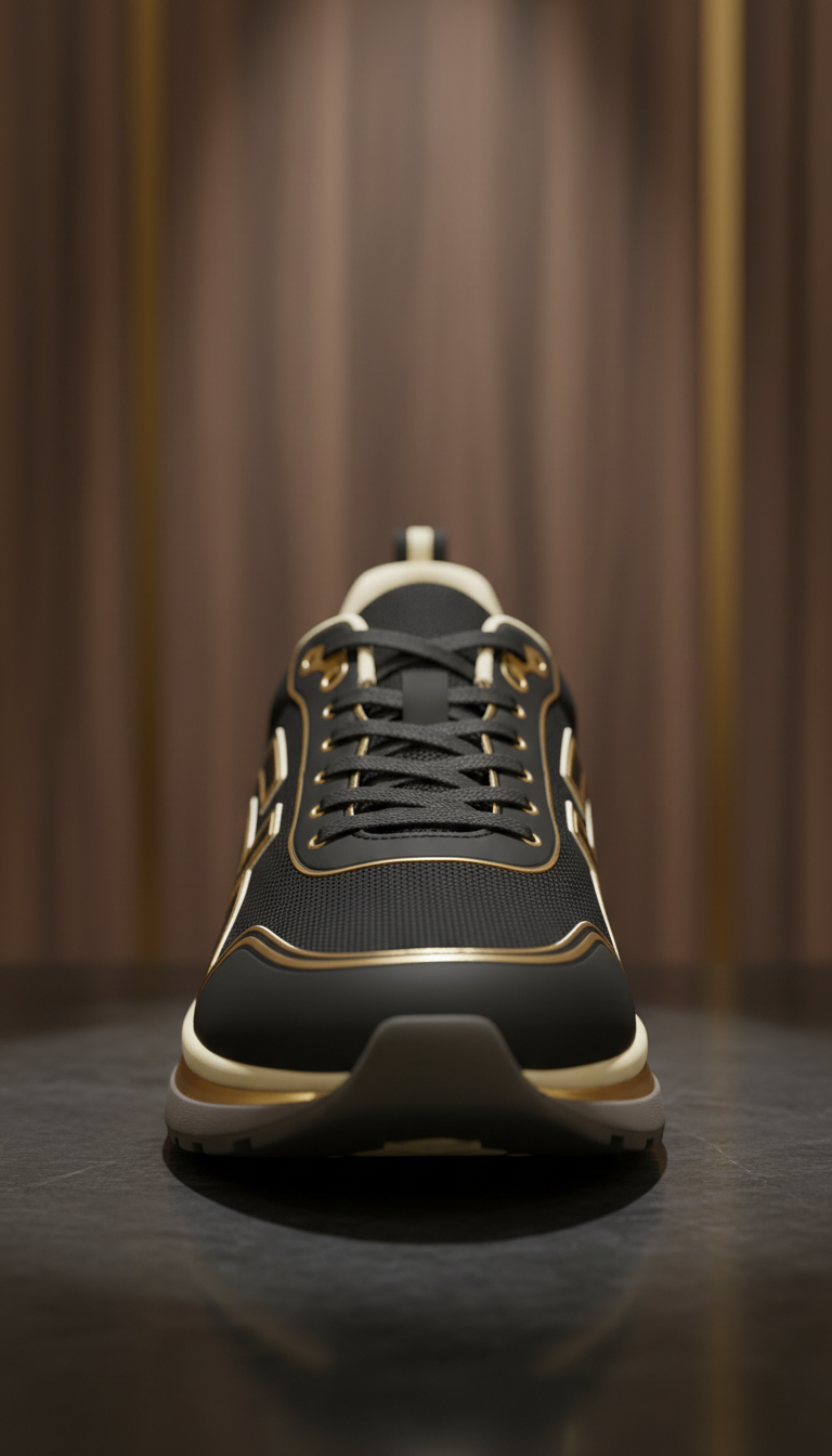Gold-Trim Performance Training Shoe